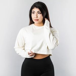 Alphalete Oversized Long Sleeve Crop